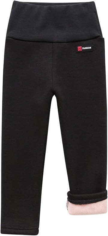 Evelin LEE Baby Boys Girls Winter Warm Fleece Lined Leggings Stretchy High Waisted Active Sweatpants | Amazon (US)