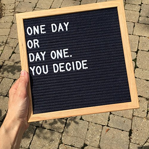 Felt Letter Board, Premium Felt, Handcrafted Oak, 10x10, 340 Plastic Letters,, Plastic Emoji Letters | Amazon (US)