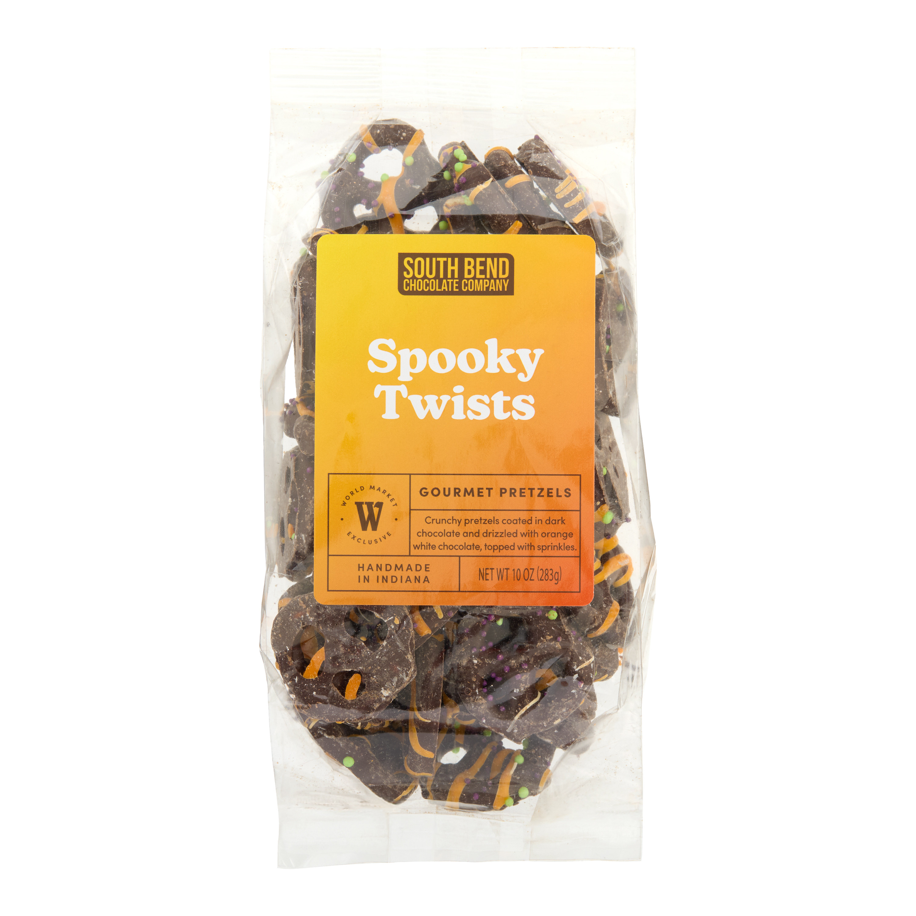 South Bend Spooky Twists Chocolate Covered Pretzels | World Market
