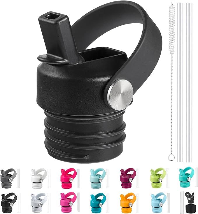 RRegeny Straw Lid fits Hydro Flask Standard Mouth, 21 24 oz, Sports Flex Cap Water Bottle Accesso... | Amazon (US)