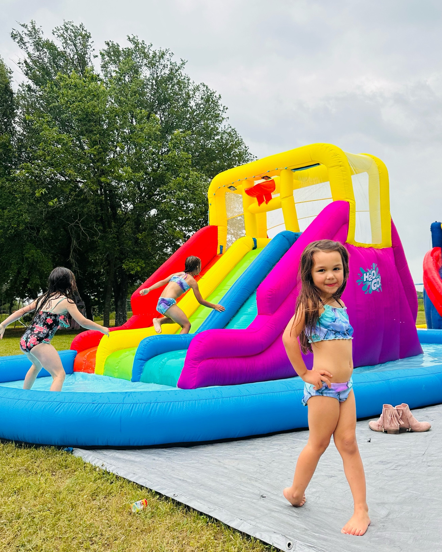 🌈 The Rainbow Triple Water Slide 💦 is the perfect activity just in time for SUMMER! ☀️ 

#LTKkids #LTKswim #LTKfamily