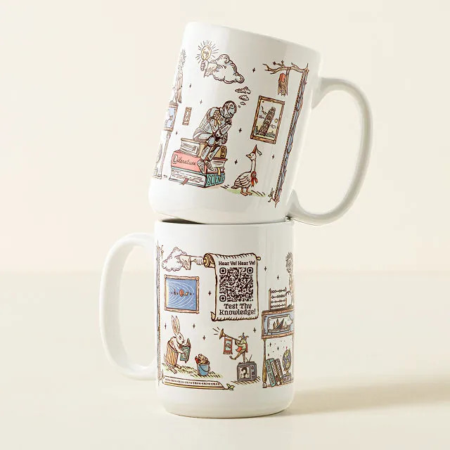 Trivia Every Day Interactive QR Mug | UncommonGoods