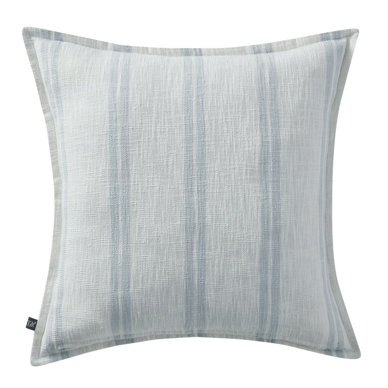 My Texas House 22" x 22" Light Blue Sienna Reversible Cotton Decorative Pillow Cover | Walmart (US)