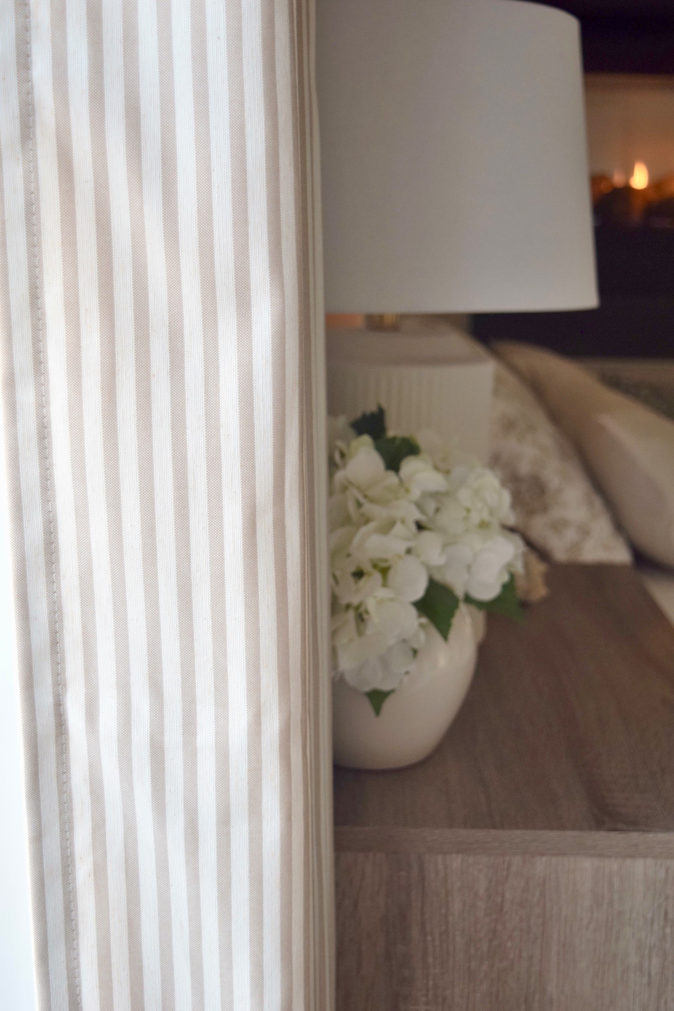 Master Bedroom Suite Spring Refresh 🌿🤍🌼 with these stunning and classic custom striped curtains and motorized shades from @TWOPAGES @twopagescurtains #twopageshome #twopagescurtains 

✨use discount code Onassisandclaire 

Window Treatment Details:
 
Britt Bengoechea Print Linen Cotton Drapery
-Husk BB-P6
–Triple Pleat
–Room Darkening Liner
–Memory Shaped
 
Britt Bengoechea Print Linen Cotton Roman Shade
-Husk BB-P6
-Motorized
-Cordless
-Room Darkening Liner
-Inside Mount

#LTKSpringSale

#LTKSeasonal #LTKHome