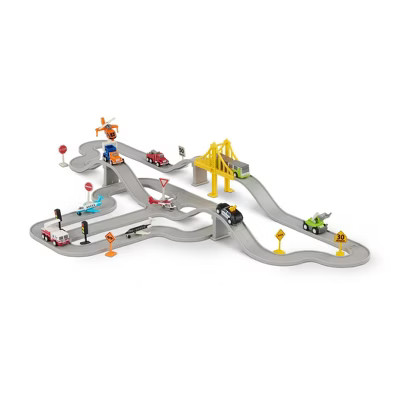 DRIVEN by Battat – Pocket Airplane City Service Playset: Construction Vehicle & Truck Toy, 22 P... | Target