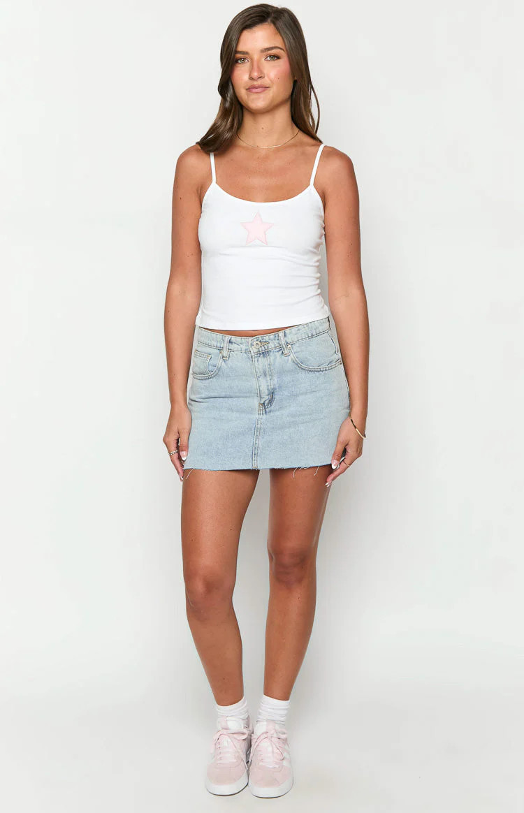 Scottie White Star Singlet | Beginning Boutique (US)