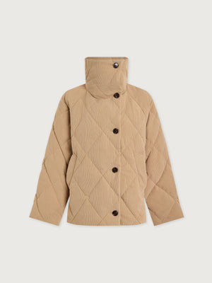 Evren Short Quilted Coat | Women's Quilted Coat | Varley US, Tourmaline / L | Varley US