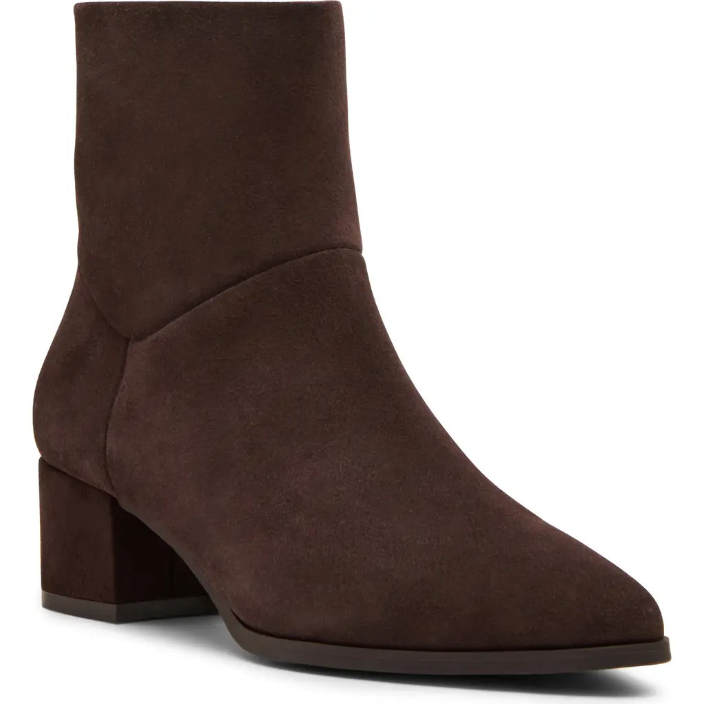 Blondo Arena Pointed Toe Waterproof Bootie in Java Suede at Nordstrom Rack, Size 9 | Nordstrom Rack