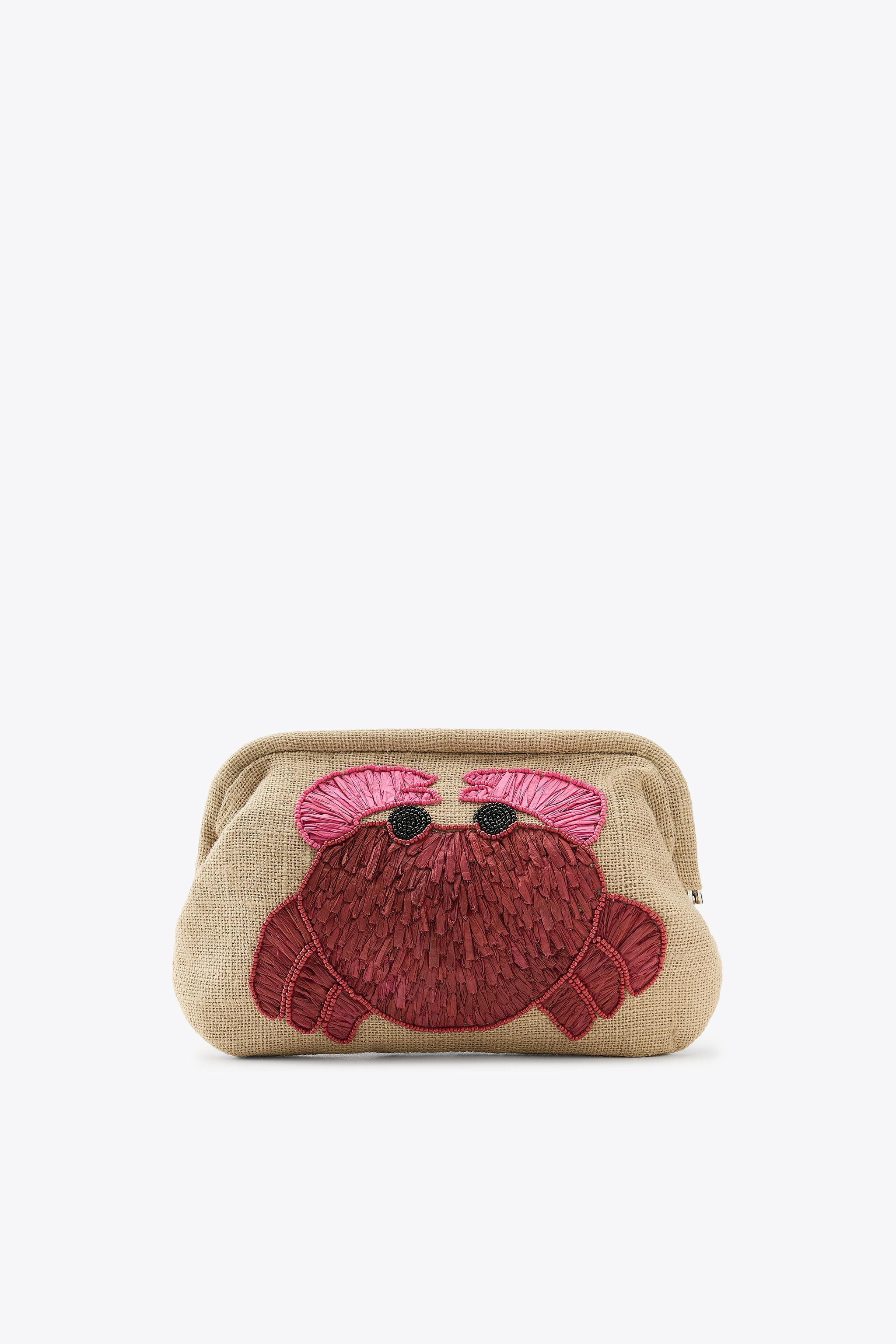 RAFFIA CRAB BEADED BAG | Zara US