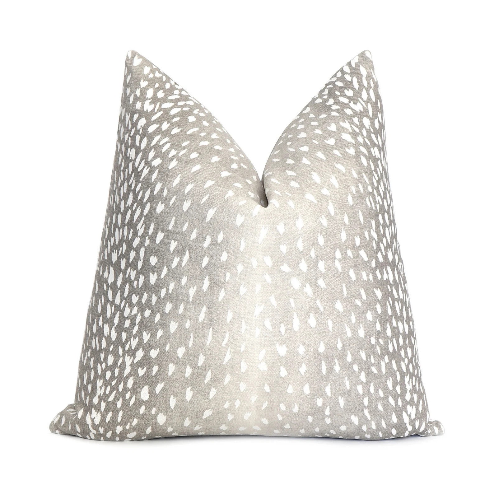 Gray Antelope Pillow Cover with Zipper, Square Euro Sham or Lumbar Pillow Cushion, Pillow Case, T... | Etsy (US)