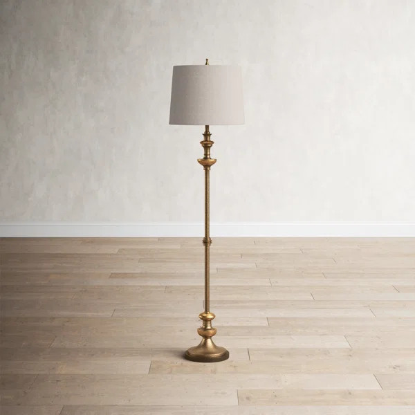 Capri 67'' Silver/Champagne/Bronze Traditional Floor Lamp | Wayfair North America