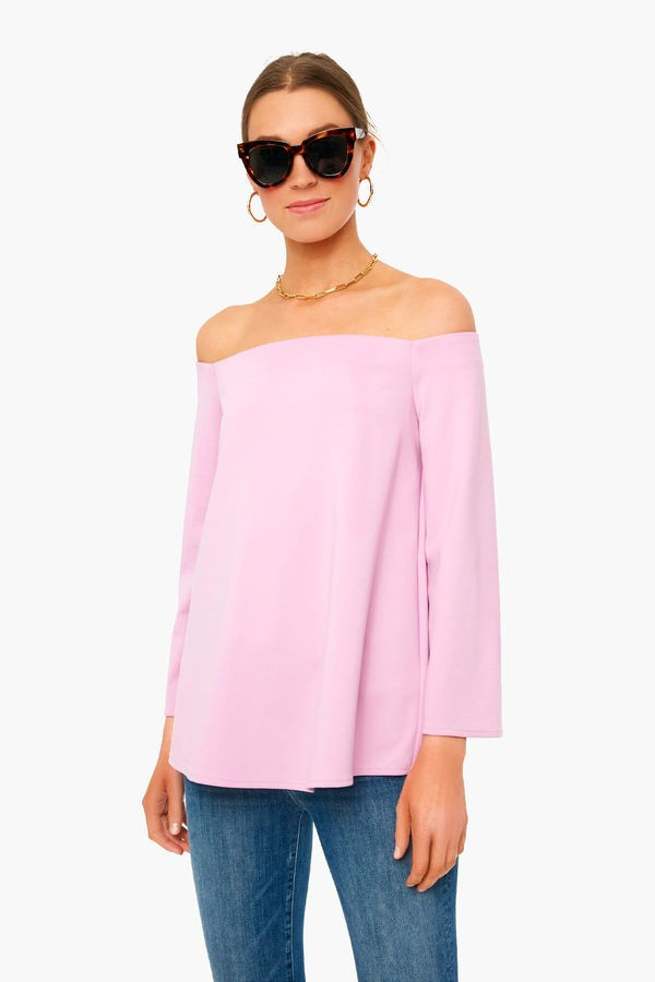Lilac Miranda Off the Shoulder Blouse | Tuckernuck (US)