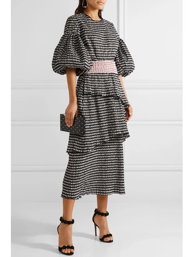 Gingham seersucker top | NET-A-PORTER (US)