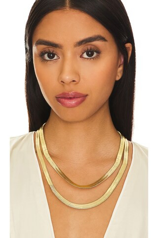 Demarson Lisa Necklace in 12k Shiny Gold from Revolve.com | Revolve Clothing (Global)