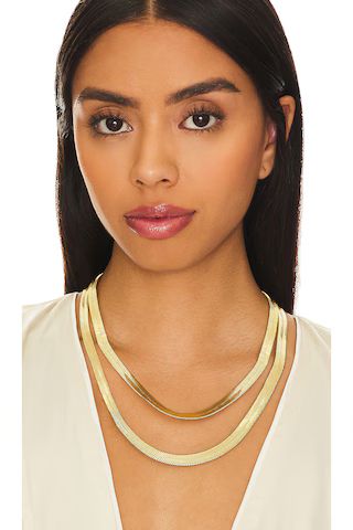 Demarson Lisa Necklace in 12k Shiny Gold from Revolve.com | Revolve Clothing (Global)