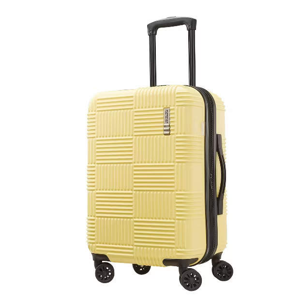 American Tourister Checkered Hardside Carry On Spinner Suitcase | Target