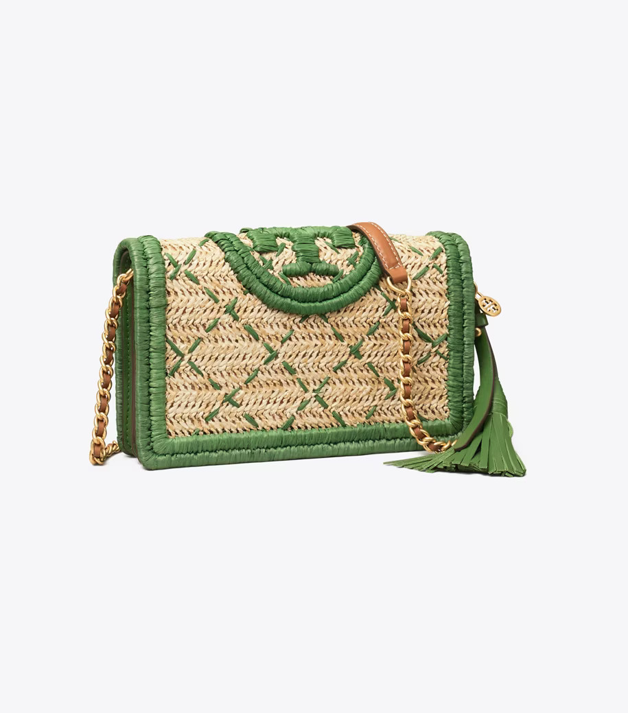 Fleming Soft Straw Wallet Crossbody | Tory Burch (US)