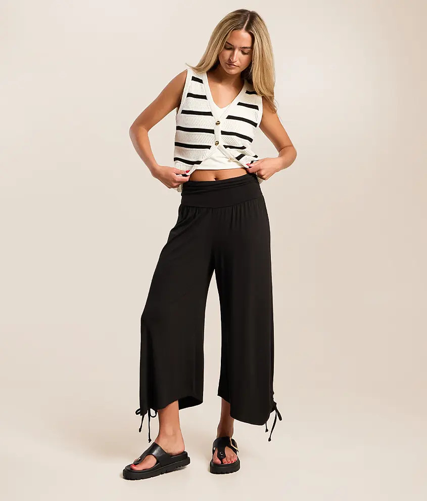 Ruched Wide Leg Pant | Buckle