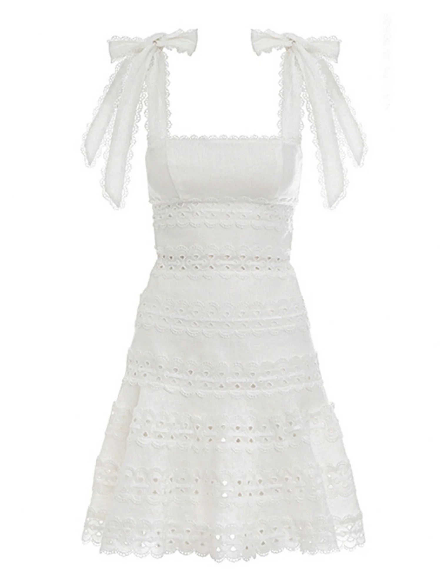 'Dolly' Crochet Tied Straps Dress (3 Colors) | Goodnight Macaroon