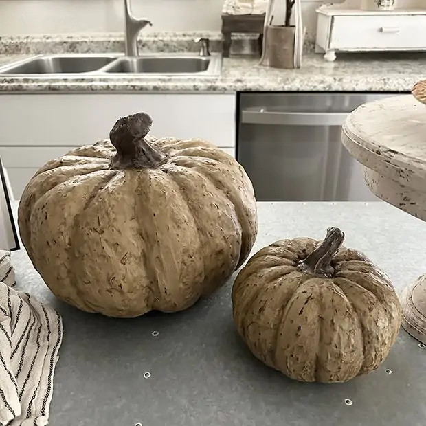 Harvest Pumpkin Tabletop Decor | Antique Farm House