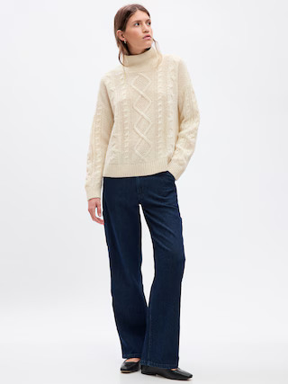 Cable-Knit Turtleneck Sweater | Gap (US)
