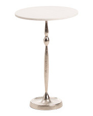 22x15 Elisa Marble Top Aluminum Drink Table | Marshalls
