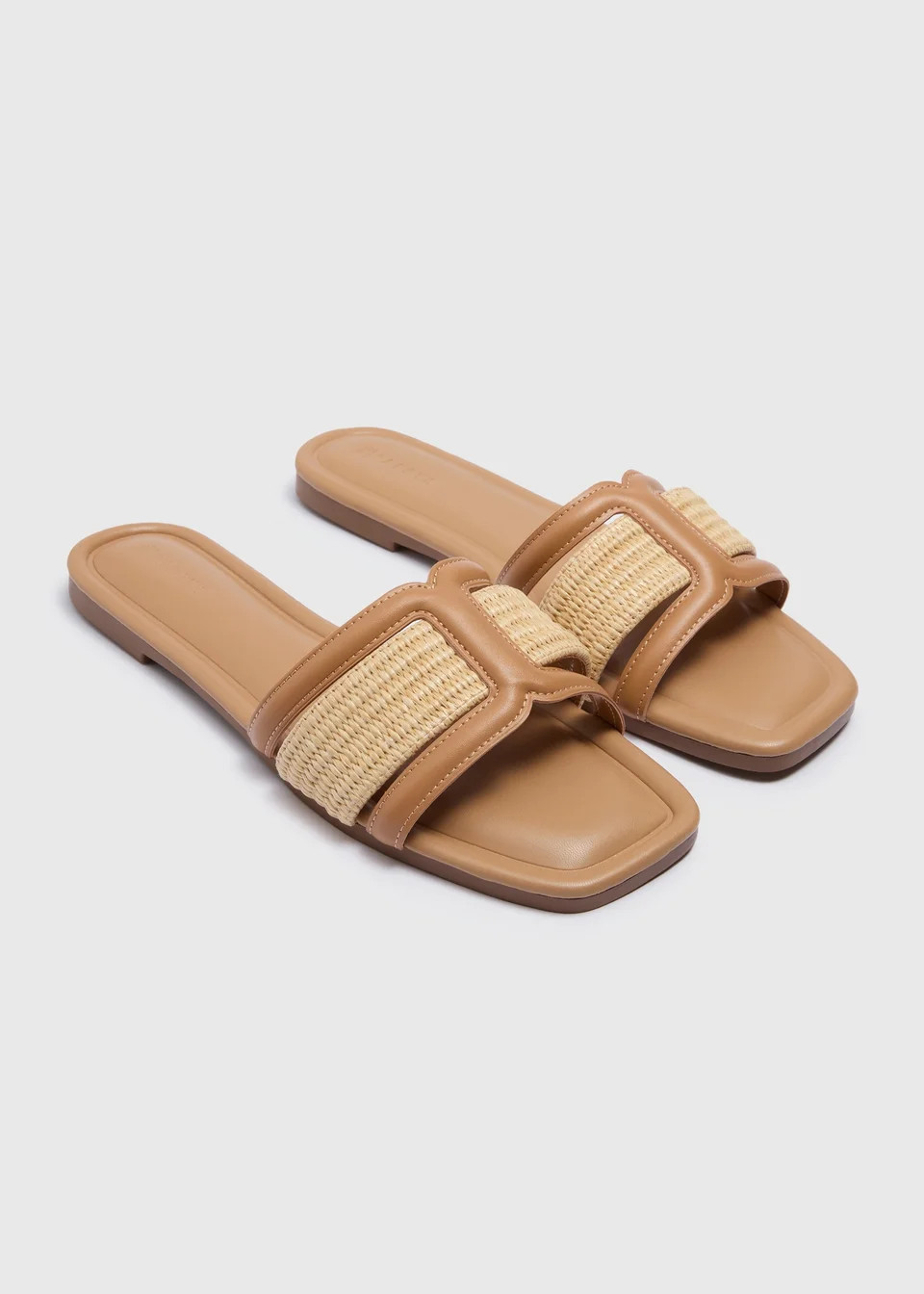 Tan Crafted Mule Slider | Matalan (UK)