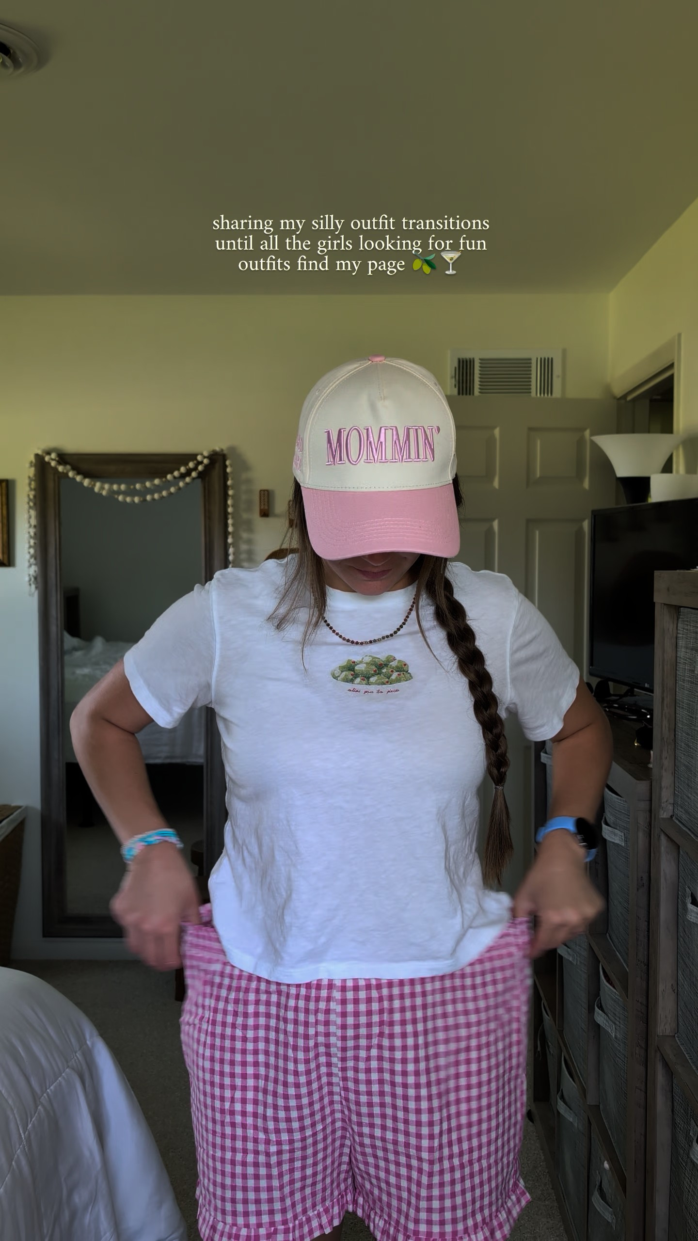 Casual outfit ideas for summer and spring , pink ruffle gingham shorts and aerie olive vintage tee 

#LTKootd #LTKgrwm #LTKselfcare