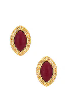 Heaven Mayhem Wine Earrings in Burgundy & Gold from Revolve.com | Revolve Clothing (Global)