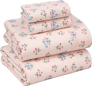 RUVANTI 100% Cotton Sheets Queen Size Set - Crispy Cooling Percale Sheets - Breathable & Durable ... | Amazon (US)