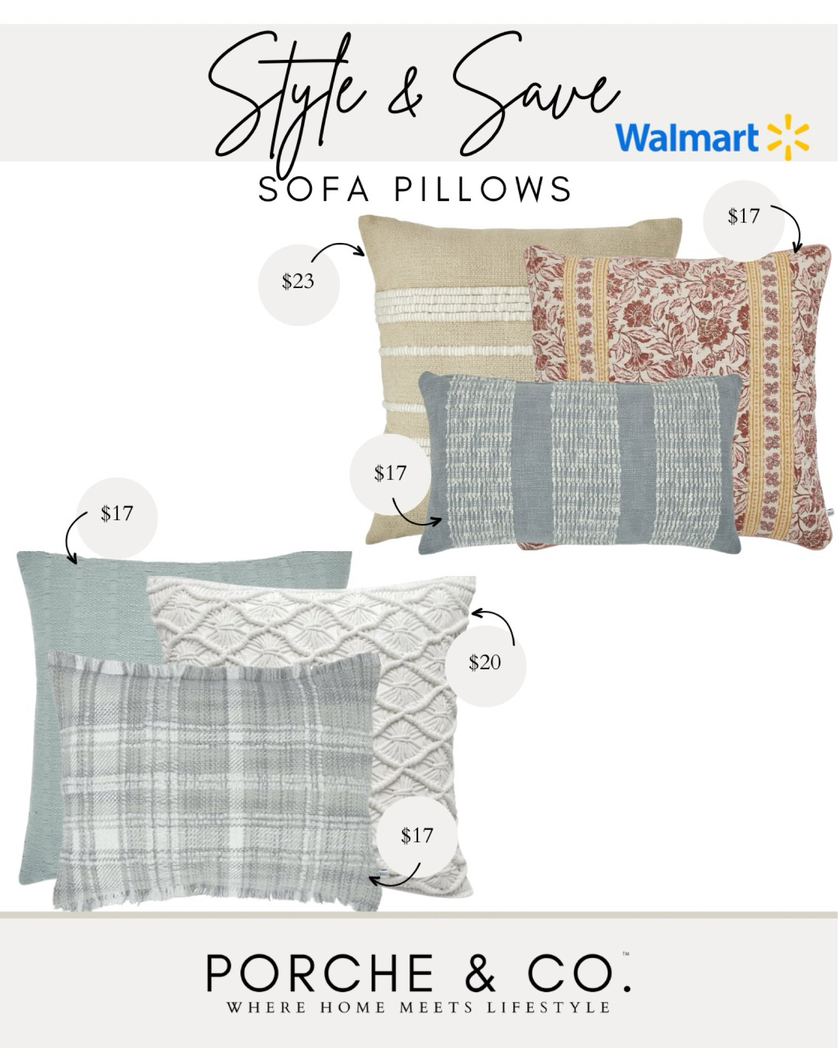 Style & Save, Walmart, throw pillows, Walmart throw pillows, sofa pillows, pillow combinations 
#visionboard #moodboard #porcheandco

#LTKstyletip #LTKSeasonal #LTKhome
