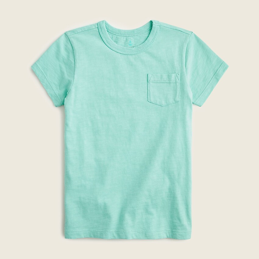 Kids' garment-dyed pocket T-shirt | J. Crew US