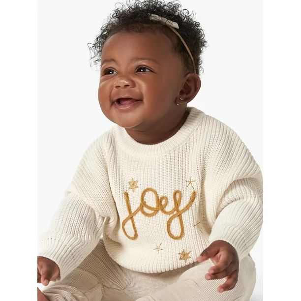 Modern Moments By Gerber Baby Girl Matching Sister Sweater, Sizes 0/3M-18M - Walmart.com | Walmart (US)