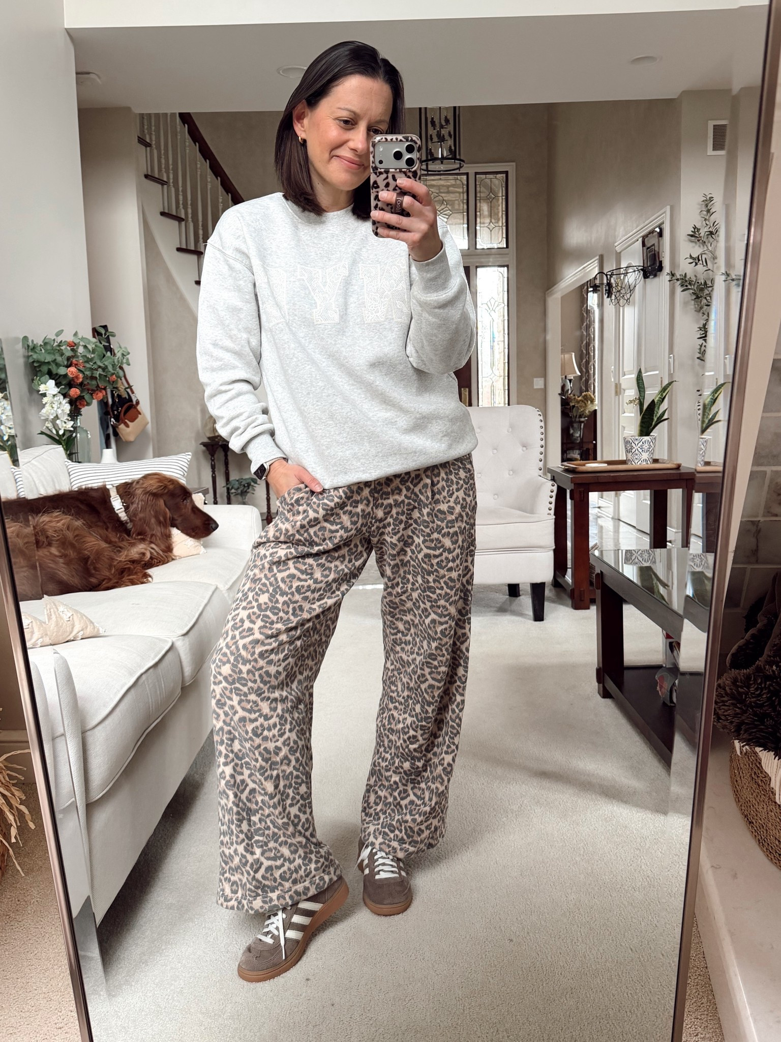 My leopard pants are on deal today! They rarely go on sale! They run big - I’m in the xs short at 5’4”. Sweatshirt also runs big!



#LTKSaleAlert #LTKmomlife #LTKootd