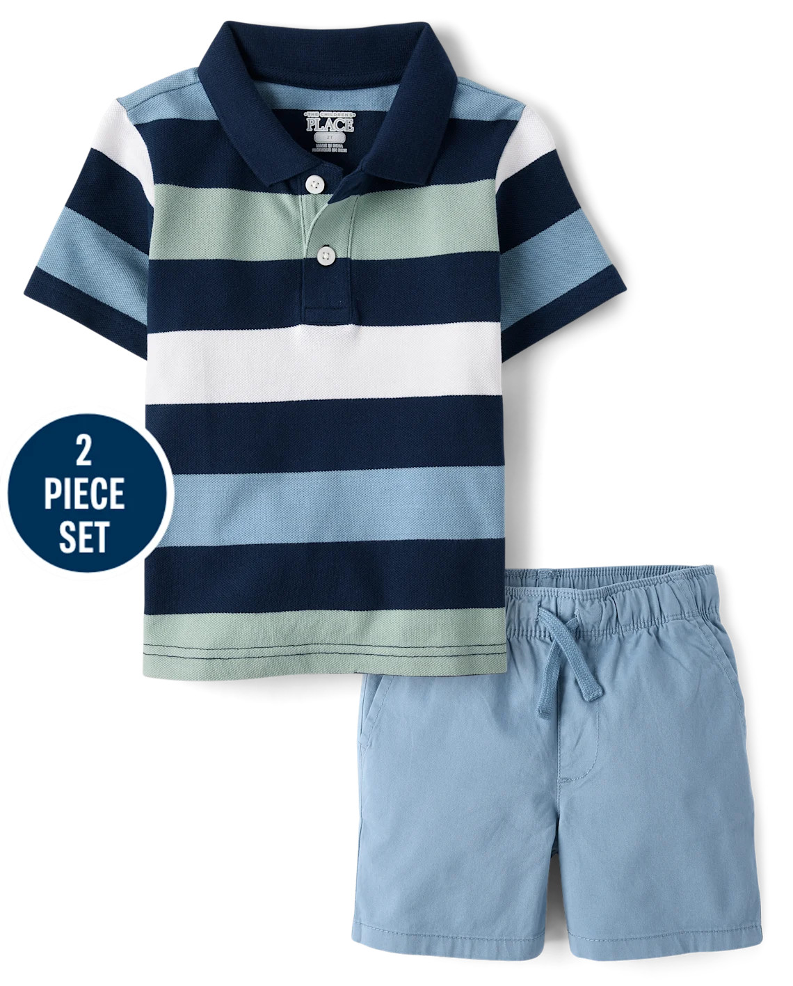Baby And Toddler Boys Striped 2-Piece Outfit Set - multi | The Children's Place