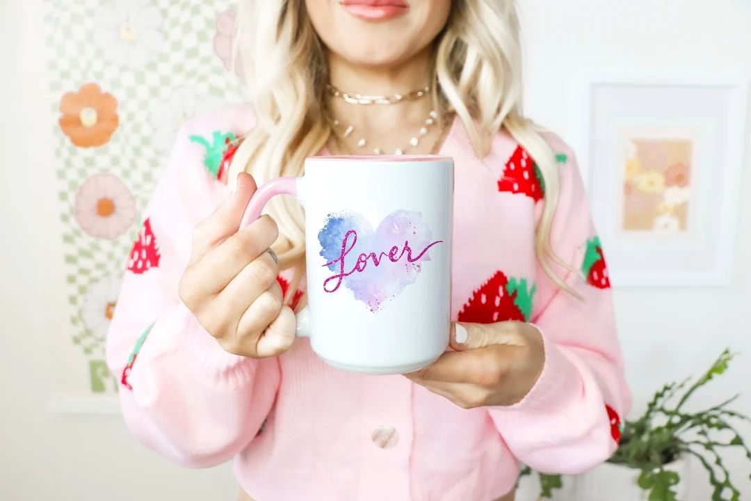 Lover Mug, Taylor Swiftie Mug, Lover Era 15oz. Two-tone Coffee Mug - Etsy | Etsy (US)