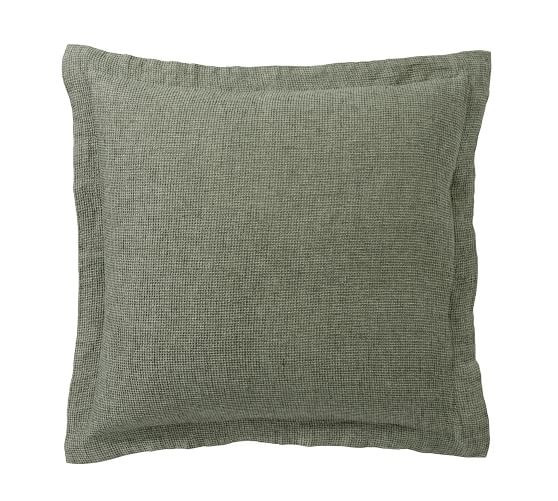 European Flax Linen Waffle Sham | Pottery Barn (US)