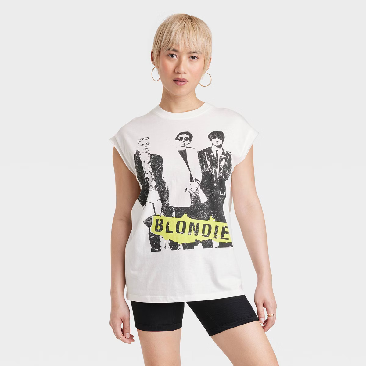Women's Blondie Graphic Muscle Tank Top - White | Target