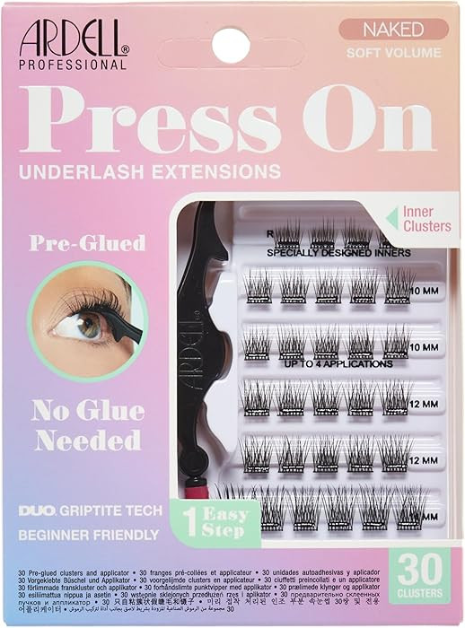 Ardell Naked Press On Lashes Pre-Glued Eyelash Clusters Extensions - Self Adhesive Eyelashes, Sof... | Amazon (US)