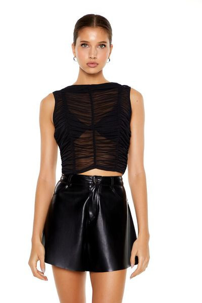Sheer Mesh Crop Top | Forever 21