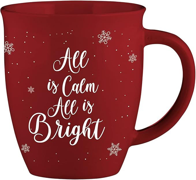 Creative Brands Faithworks-Christmas Collection Ceramic Mug, 1 Count (Pack of 1), Red | Amazon (US)