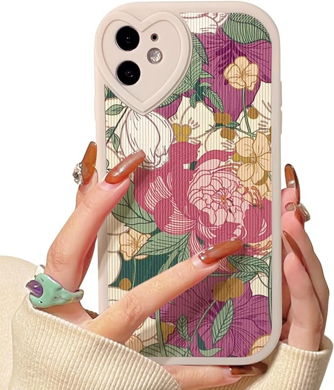 Lovmooful Compatible for iPhone 11 Case Cute Small Heart with Love Lens Bumper Protector for Girl... | Amazon (US)