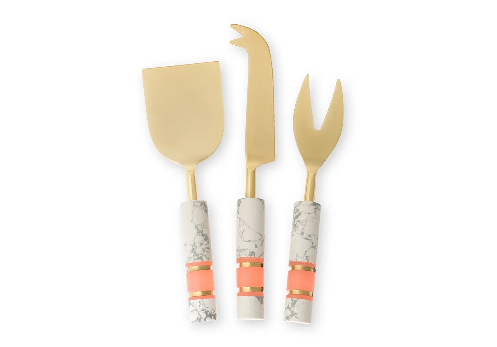 Marbled Stone Dust Cheese Knives | Oliver Bonas (Global)