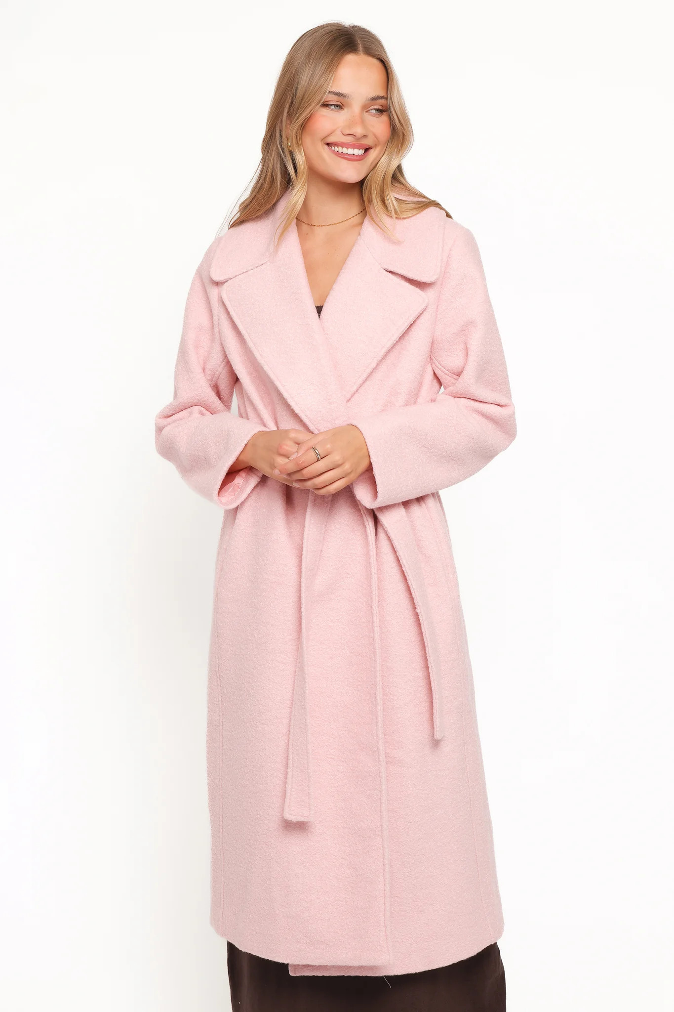 Jazzie Boucle Coat - Baby Pink | Petal & Pup (US)