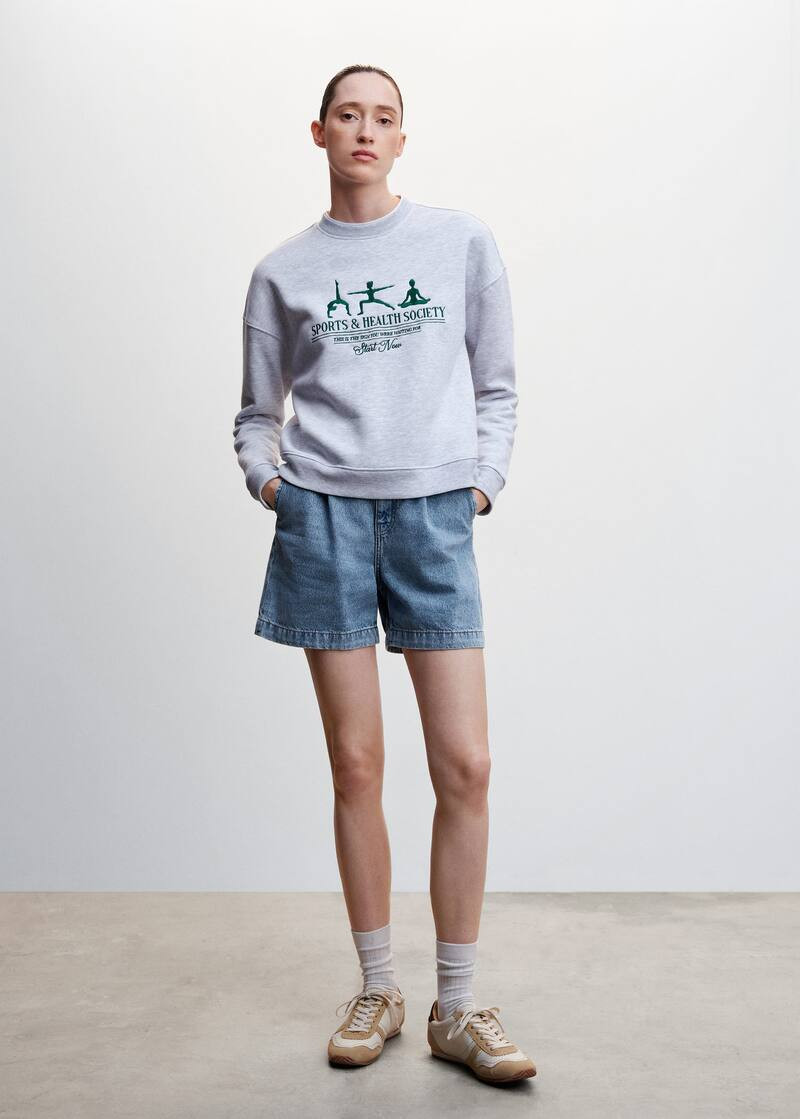 Slouchy-Shorts mit Bundfalten | MANGO (DE)
