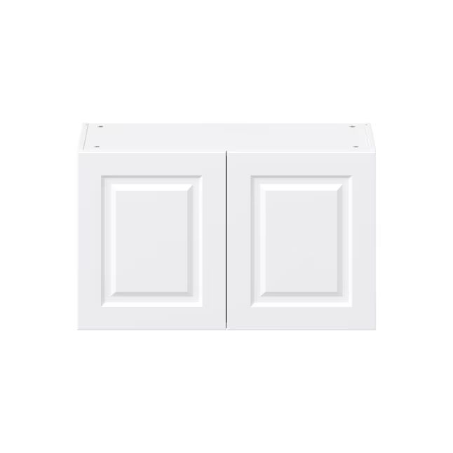 Project Source Cheyenne White 30-in W x 18-in H x 12.5-in D White Door Wall Ready To Assemble Cab... | Lowe's