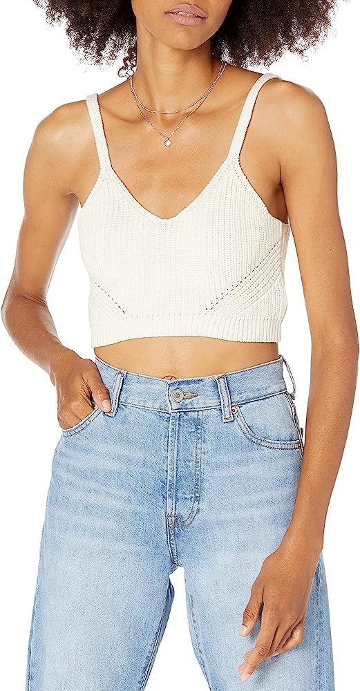 The Drop Women's Divya Pointelle Bralette Sweater | Amazon (US)