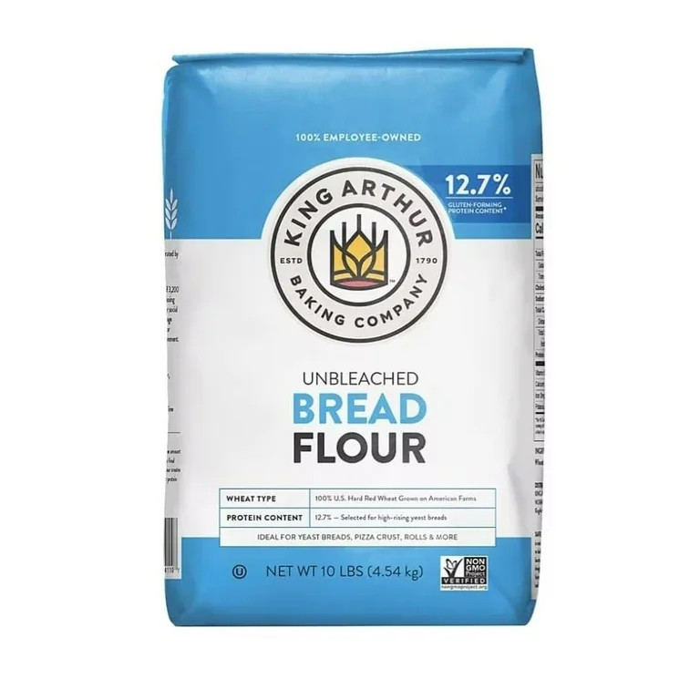 King Arthur Baking Company Non-GMO Project Verified Unbleached Bread Flour, 10 lb Bag | Walmart (US)