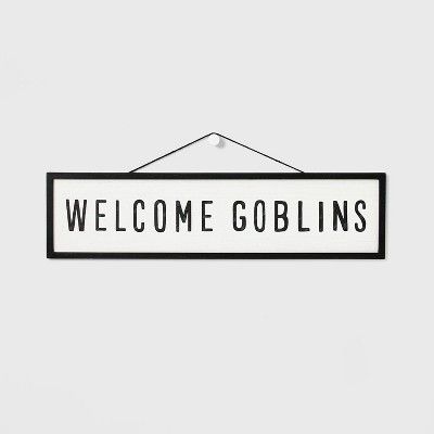 Welcome Goblins Halloween Wall Sign - Hyde & EEK! Boutique™ | Target