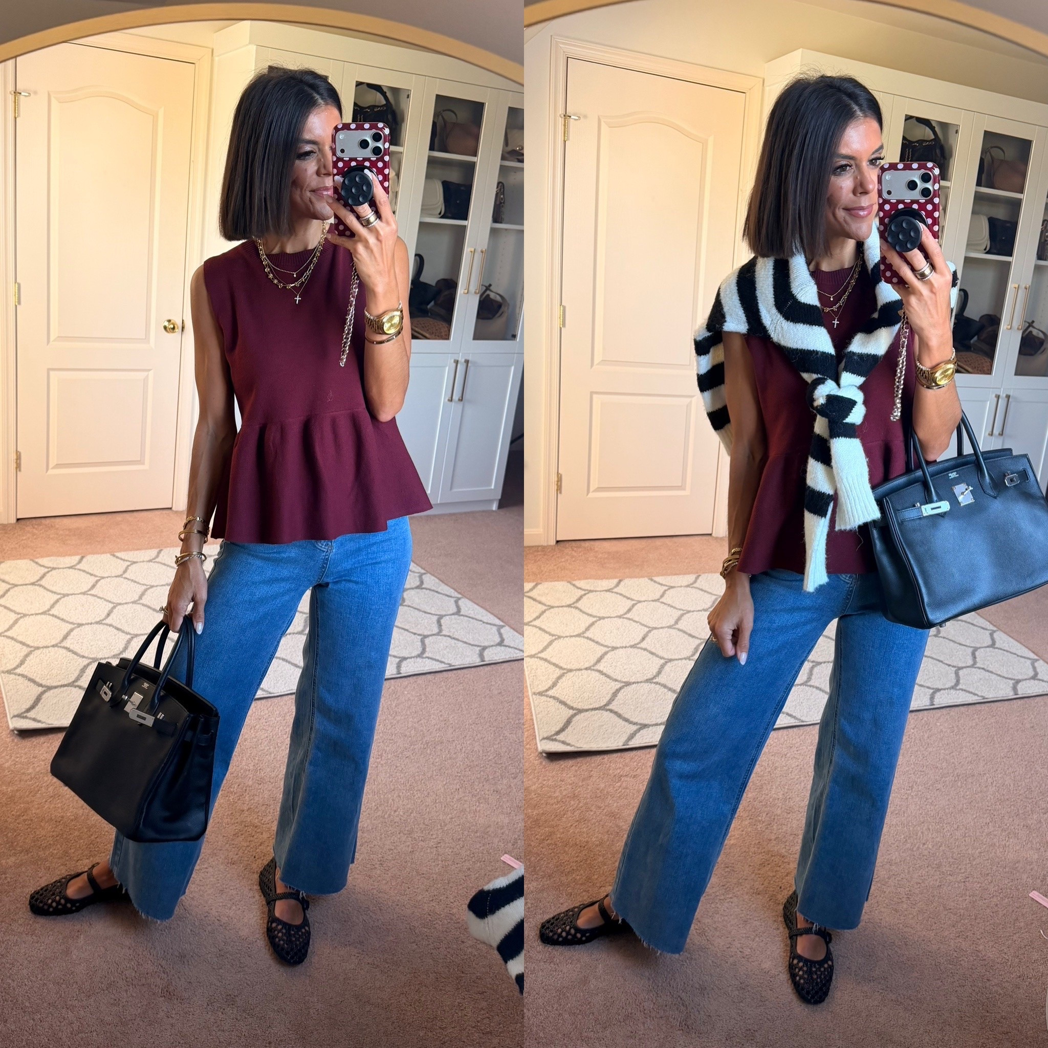 Today’s fit- size small in sweaters, size xs in jeans